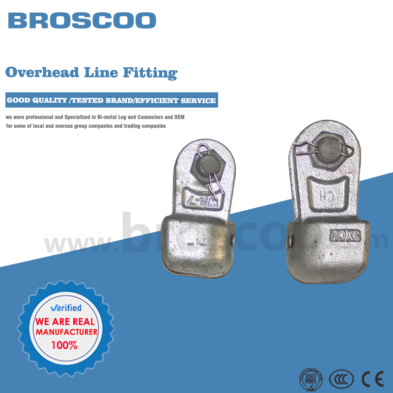 Overhead Transmission Line Adapter Electric Power Link Fitting Ws Type Socket Clevis Eye