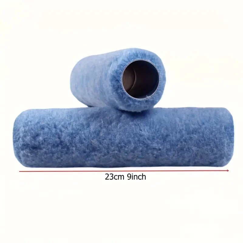 Professional 7-Pack Paint Roller Covers with Plastic Handle for Smooth Finishes