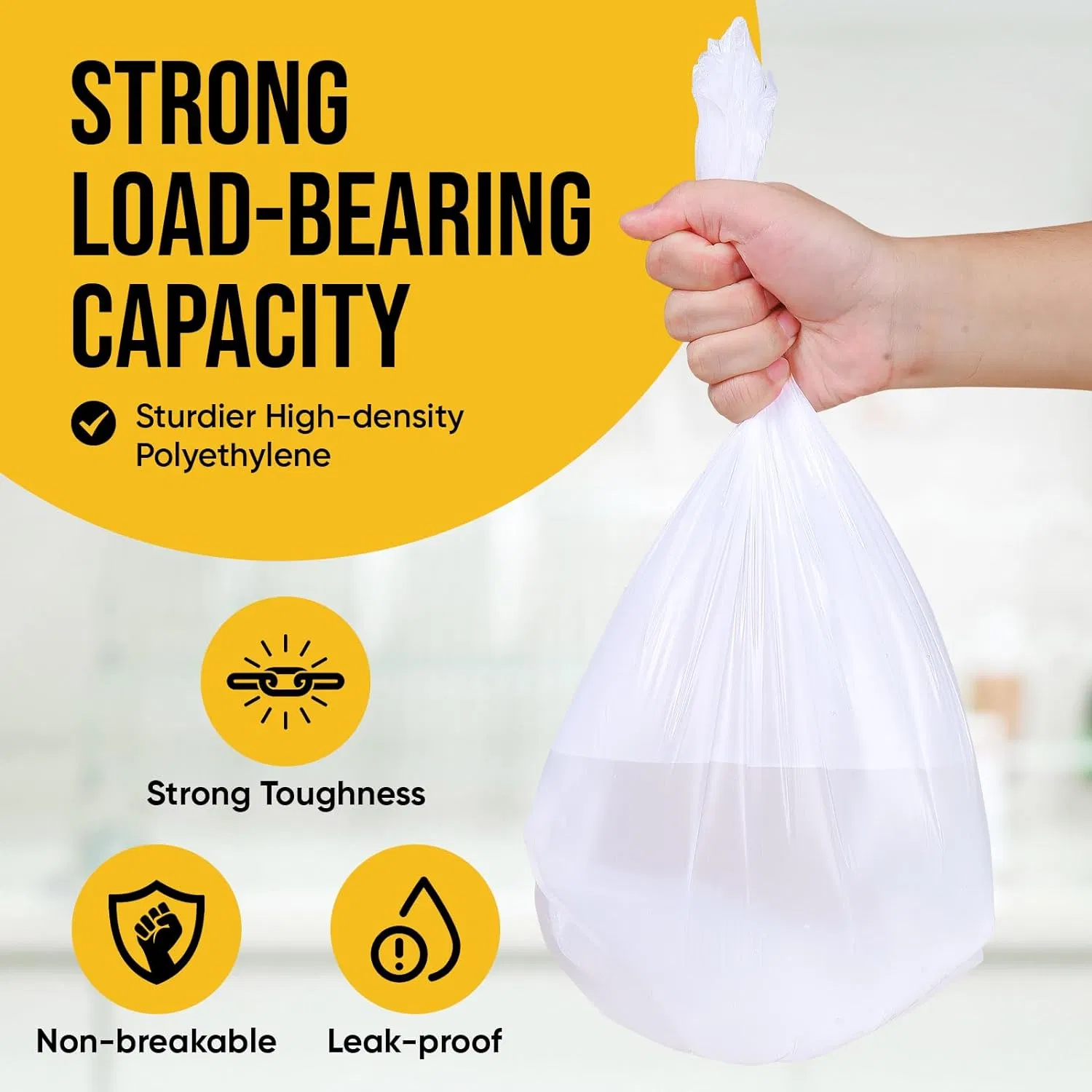 Custom Printed Roll/Flat Trash Bags for Retail and Wholesale