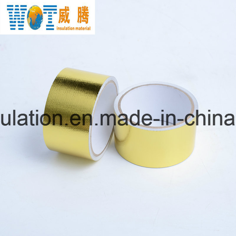 Golden E-Glass Self Adhesive Aluminum Fiberglass Insulation Tape Waterproof and Heat Resistant
