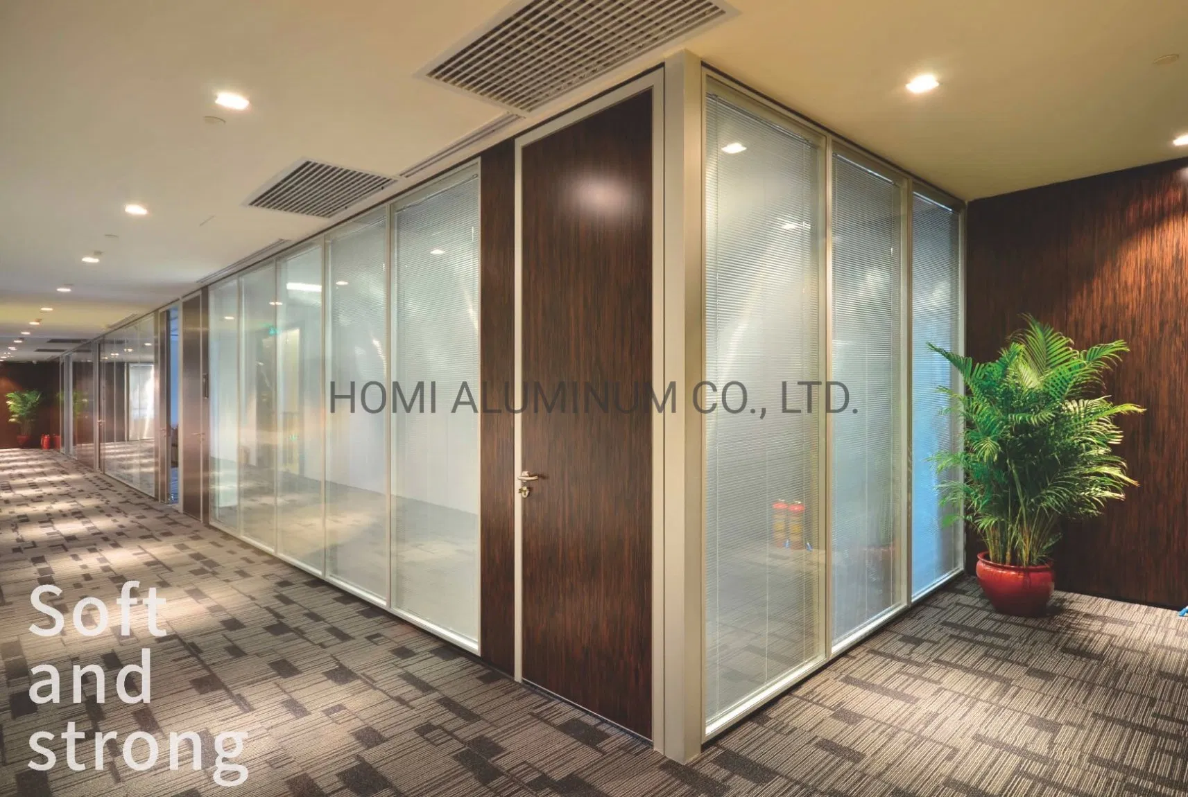 Steel-Aluminium Glass Partition