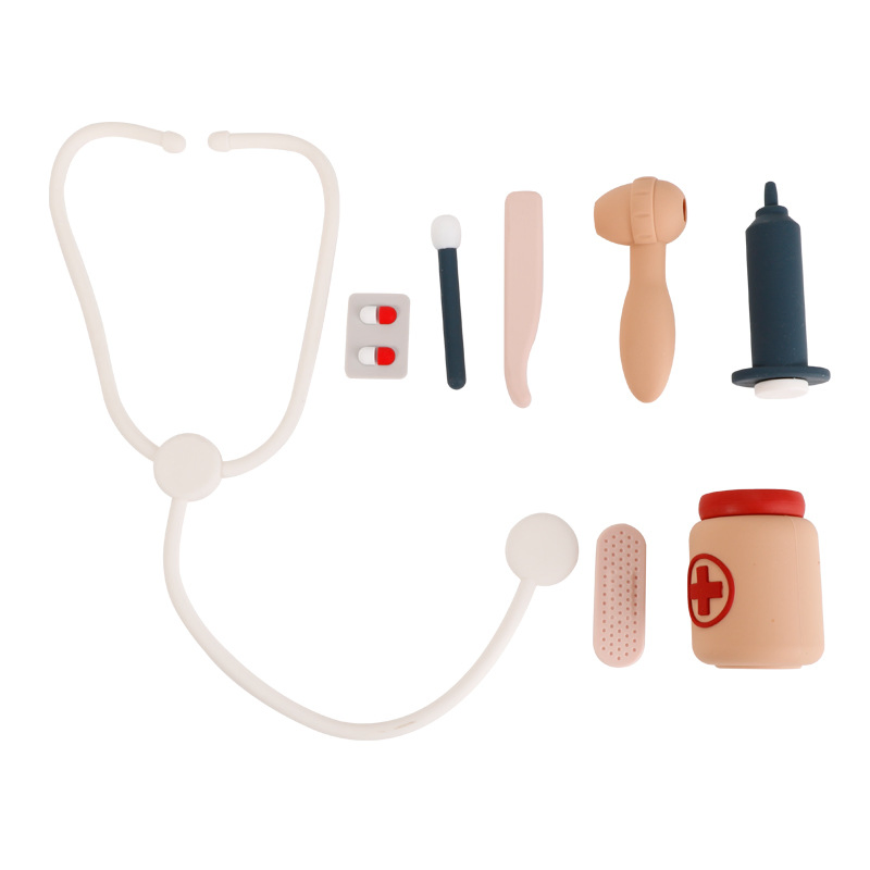 Educational Role Play Game Set Kids Kit Approval Silicone Doctor Toy