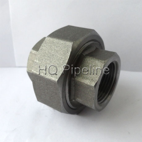 2000#3000# High Pressure Forged Steel Threaded Pipe Fittings A105 NPT Thread Union