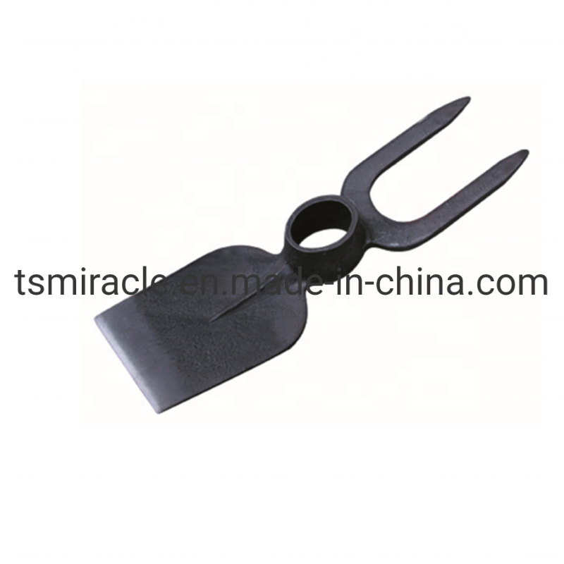 Mini Digging Weeding Grass Gardening Double Head Fork Digging Hoe Hand Tool Multipurpose Sturdy Garden Fork Hoe