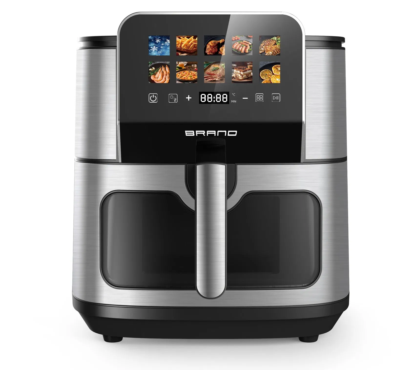 New High Quality 8L Big Capacity Electric Digital Air Fryer Double Heating