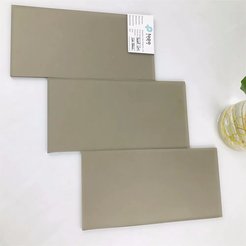 Guangzhou 4mm-12mm Light Brown Euro Brown Acid Etched Frosted Glass (FG-TP)