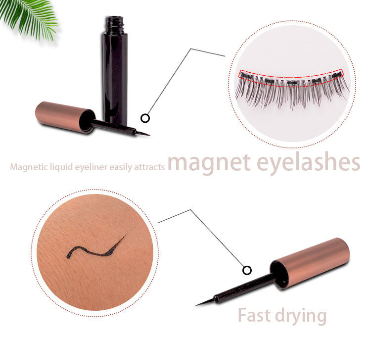 Wholesale High Quality Customized Eyelash Packaging Private Label Magnetic Eyelashes Eyeliner Lashes with Tweezers