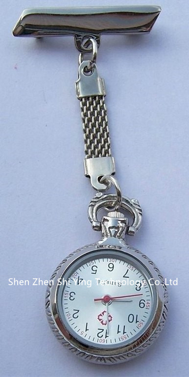 Quality Stainless Steel Brooch Pin Clip Nurses Watch