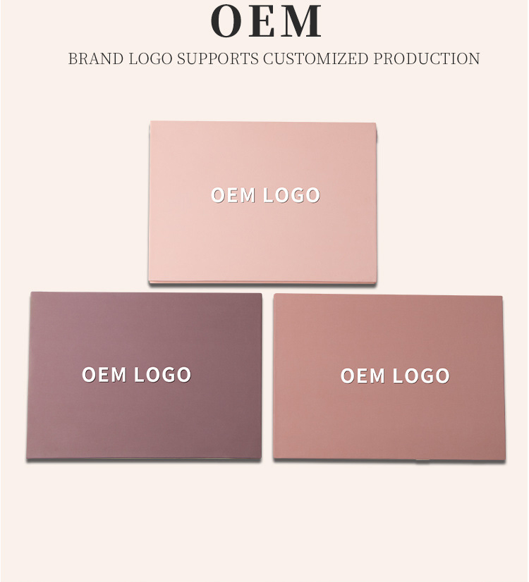 OEM/ODM Private Label Waterproof Customized 6-Color Contour Powder Palette Matte Highligher Eyeshadow