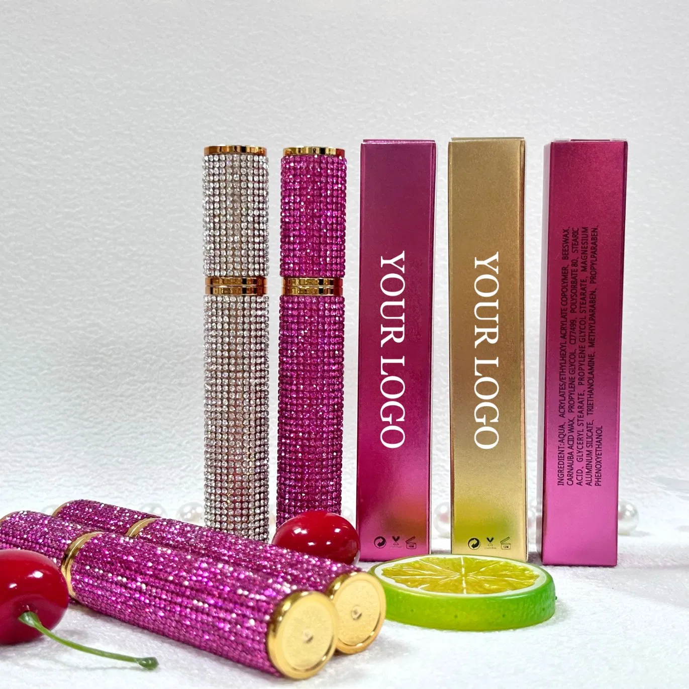 Diamond Luxury Mascara Waterproof Customized Logo High Quality Bulk Cosmetic Tool Mascara