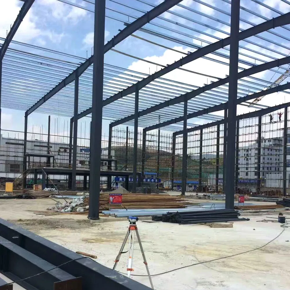 Steel Structure Carport Plant / Structural Roofing Steel Workshop