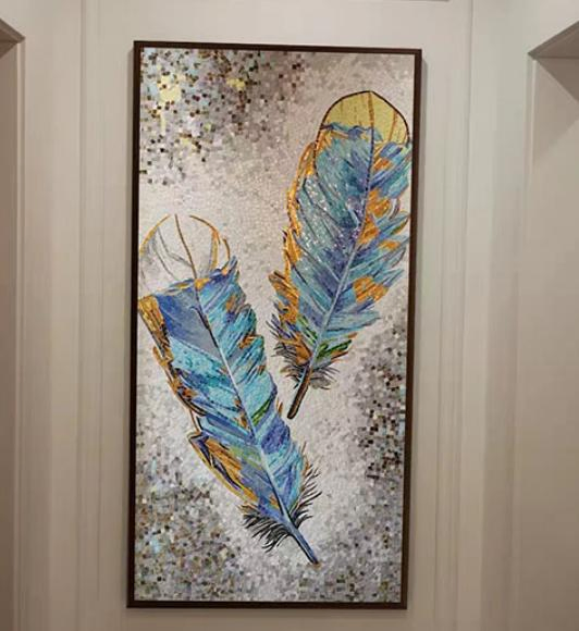 Glasss Mosaic Art Mural Pattern Mosaic Pattern Glass Tile Art Wall Mural