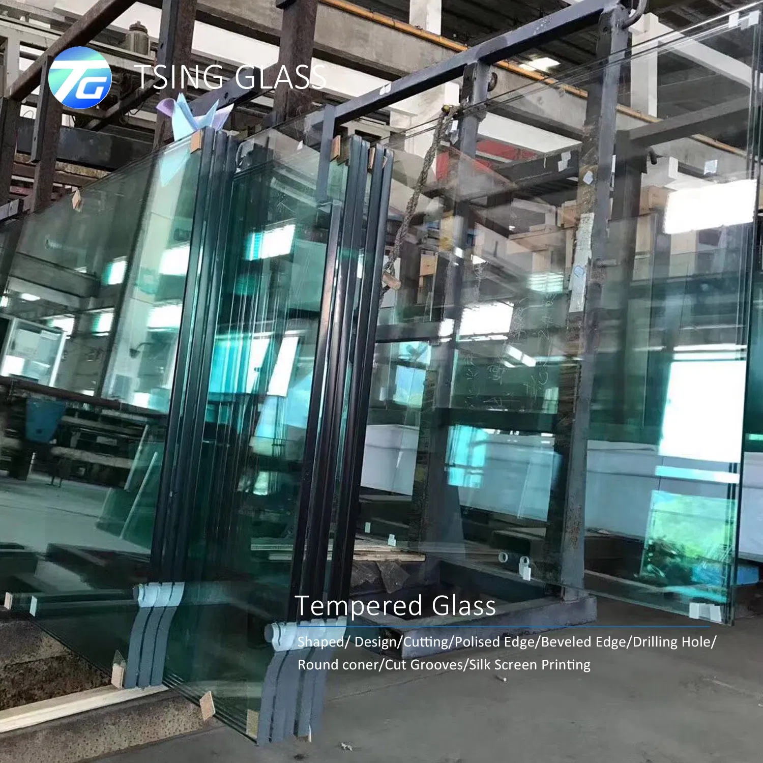 6-12mm Home Tempered Glass Toughen Glass Corner Decorative Shelf Glass Panels for Shower Room Furniture Shelf