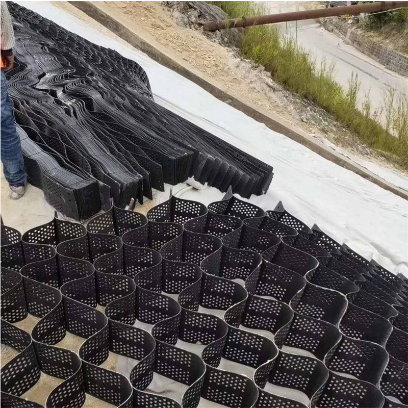 150-500mm Cellular Confinement System HDPE Textured Smooth Plastic Geocell for Superior Soil Stabilization