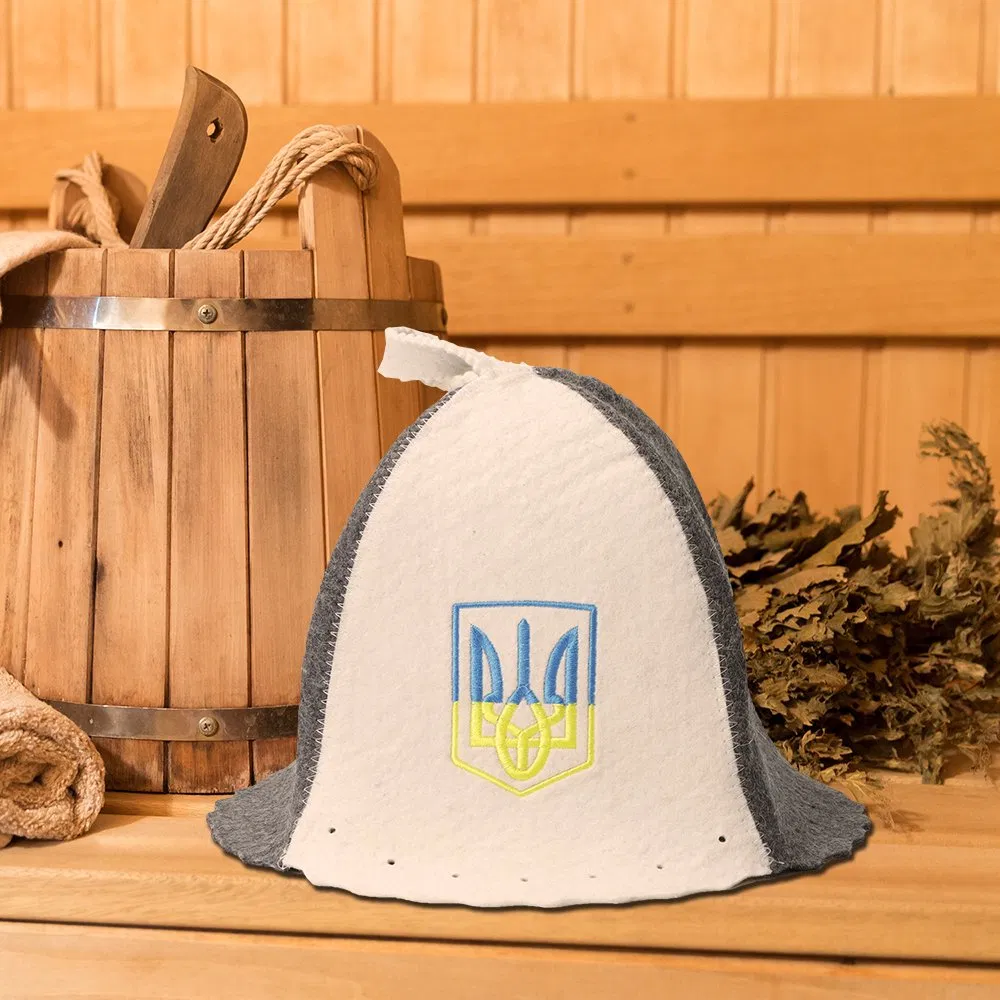 Hot Selling Eco-Friendly 100% Wool Felt Sauna Hat Soft Reusable with Customized Logo Sauna Hats