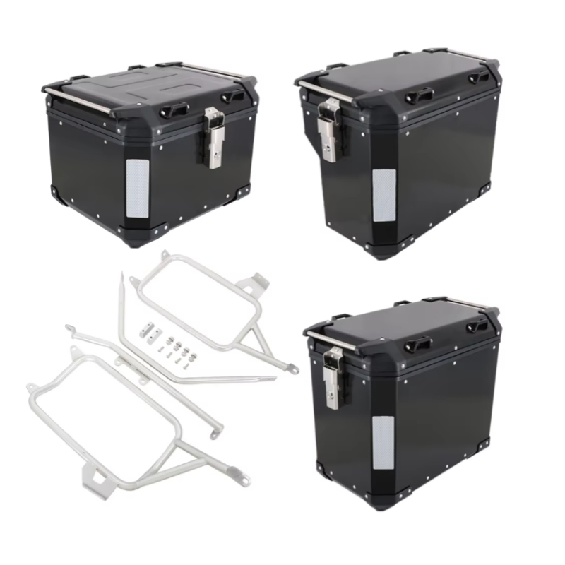 Боковые кофры Tail Box из алюминиевого сплава для Honda CRF1000 (комплект: верхний, левый, правый + крепления)