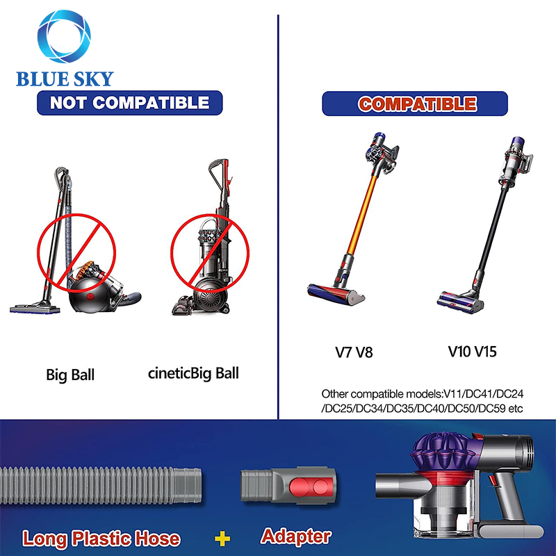 Flexible Vent Lint Removal Tool Dryer Lint Vacuum Attachment for Dysons V7 V8 V10 V11 V12 V15 Vacuum Cleaner Spare Part