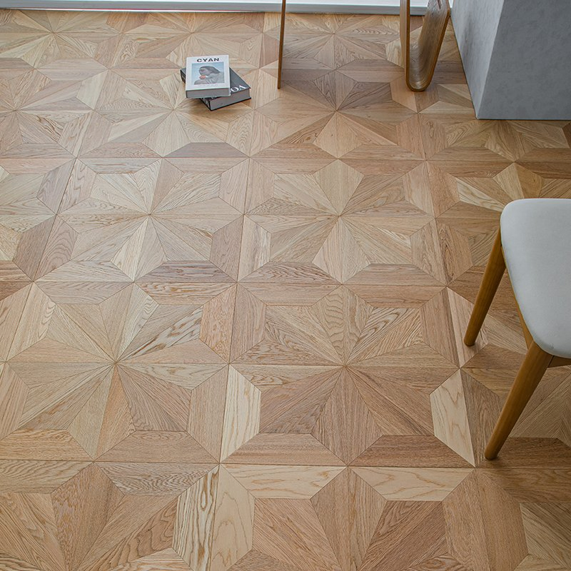 Паркетная доска дубовая алмазная, 15 мм, современный стиль