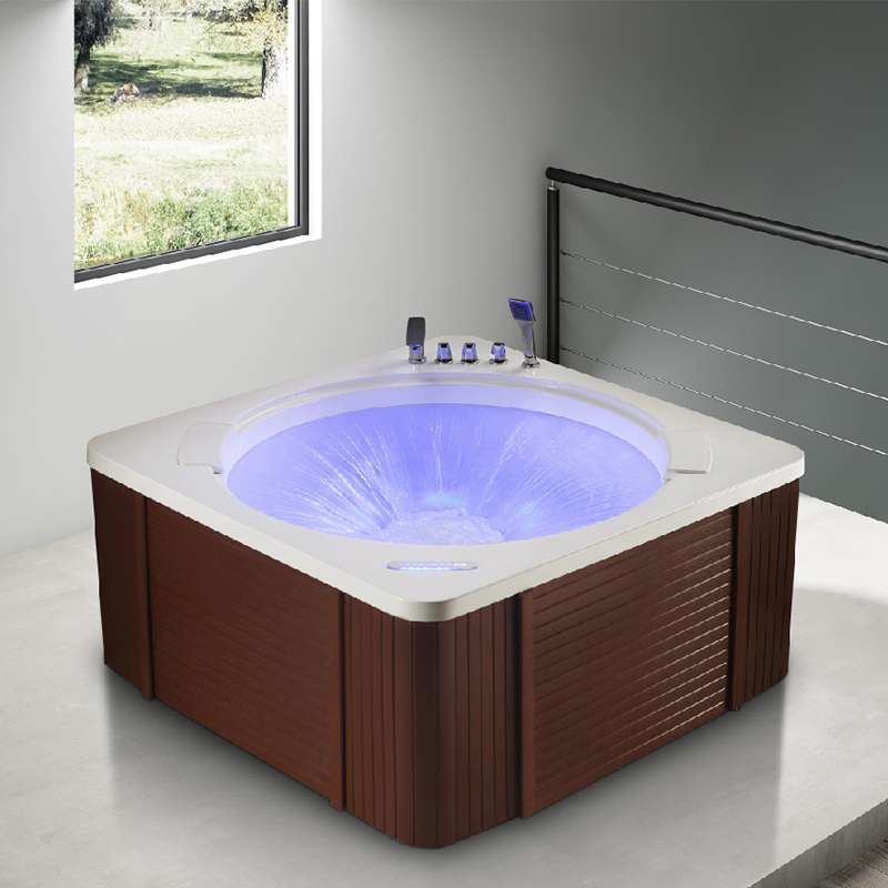 Массажная ванна Kingkonree с LED-подсветкой и аэромассажем