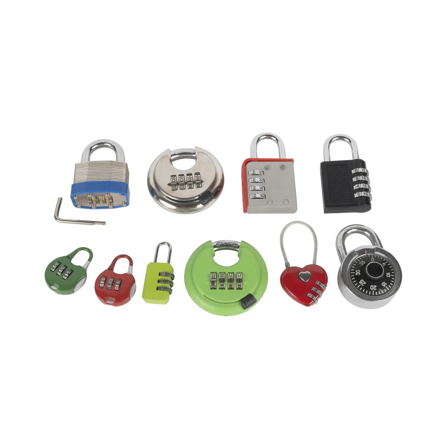 Two-Key Pad Lock - Key Access, Waterproof Feature Not Available