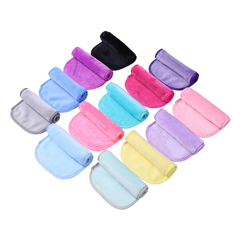 Amazon Hot Multiple Colors Reusable Microfiber Cleaning Makeup Removal Towel Suitable for All Skin Types Makeup Remover Cloth