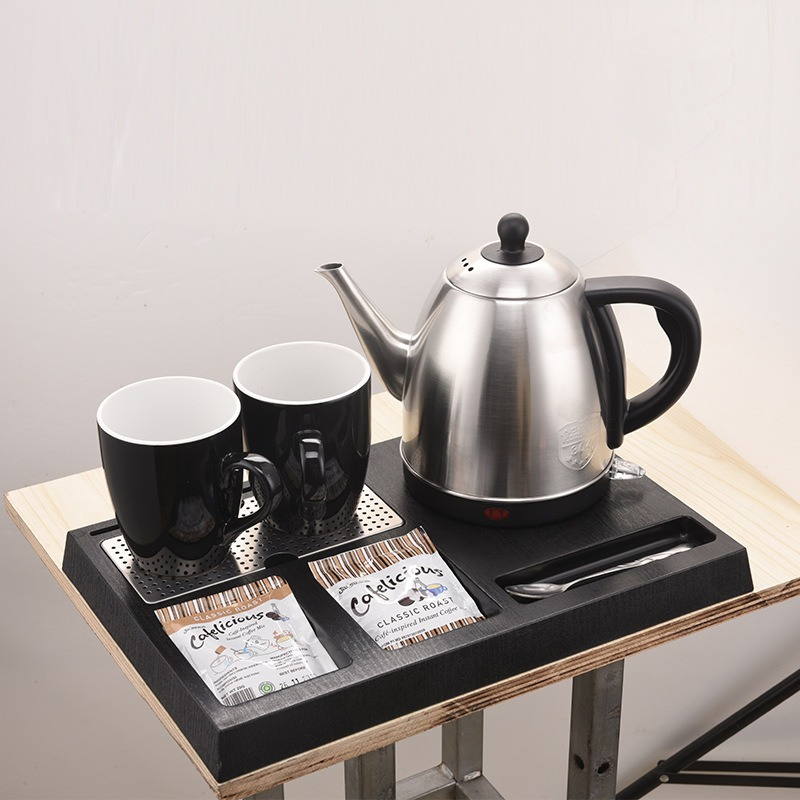 Professional Hotel Amenities Supply Consumer Electronics Service Tray Stainless Steel Kettles