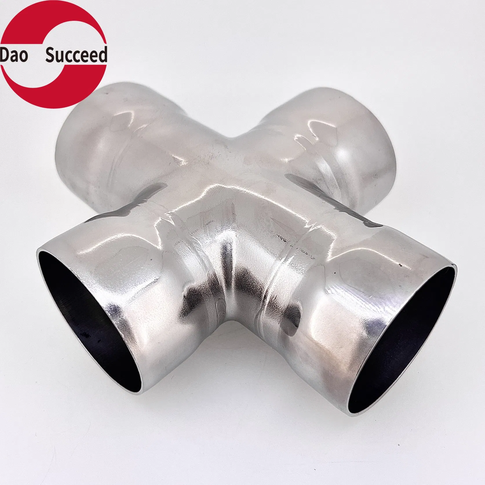 100mm Socket-Weld Plumbing Fittings Straight Cross Stainless Steel