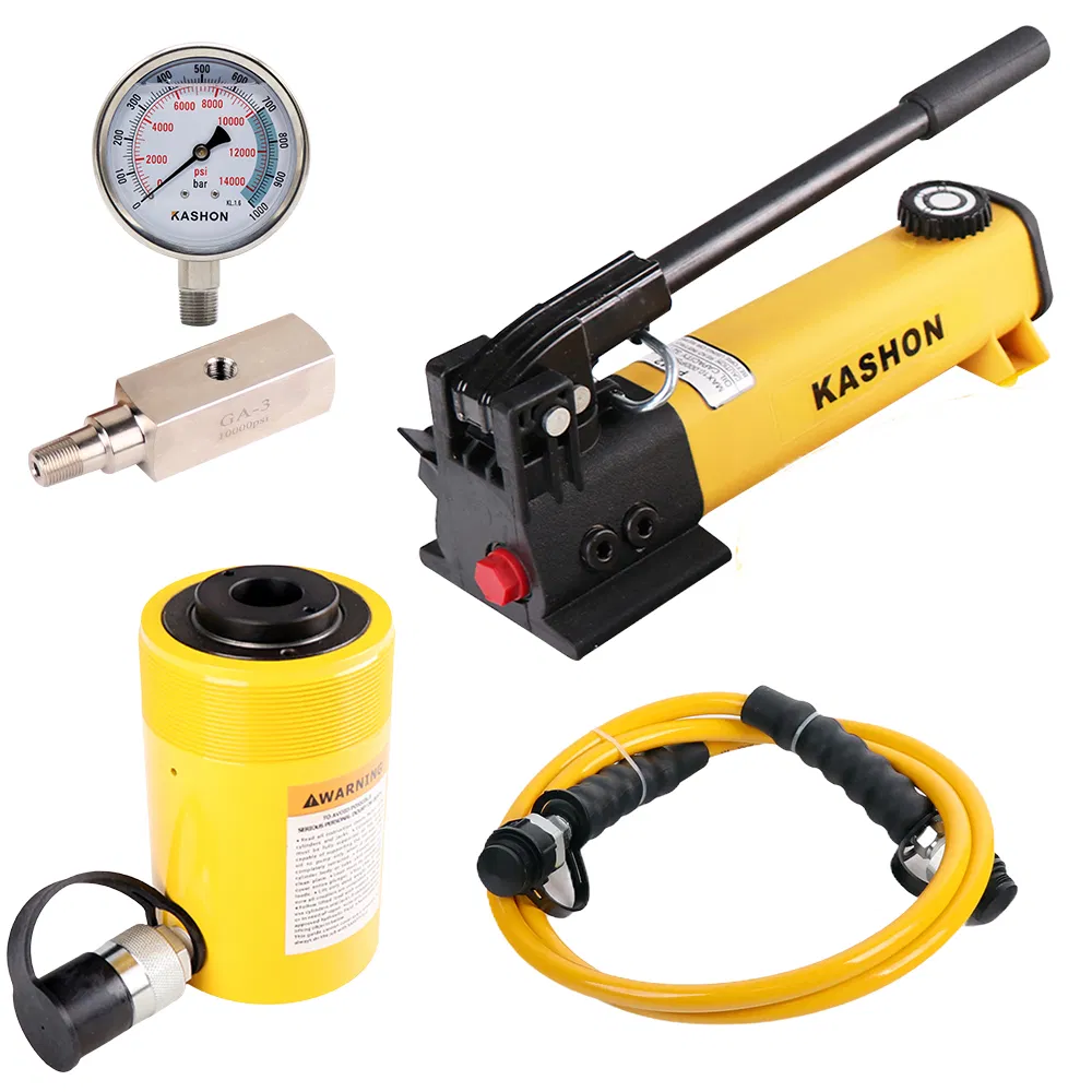 Rch-202 Single Acting 20tons 49mm Stroke Center Hole Hydraulic Cylinder Jack Enerpac Equivalent