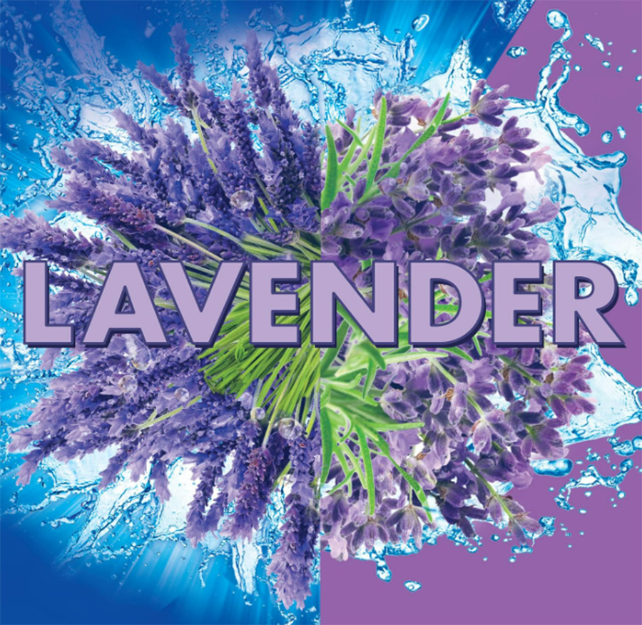 4-in-1 Automatic Lavender Fields Scent Rim Hanger Toliet Ball Toilet Bowl Cleaner