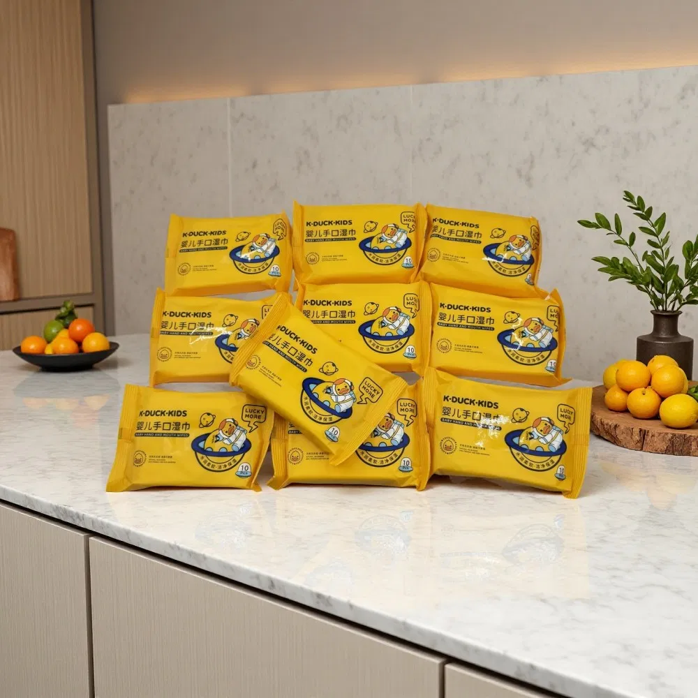 100% Biodegradable Bamboo Fibre Clean Baby Care Wet Wipes