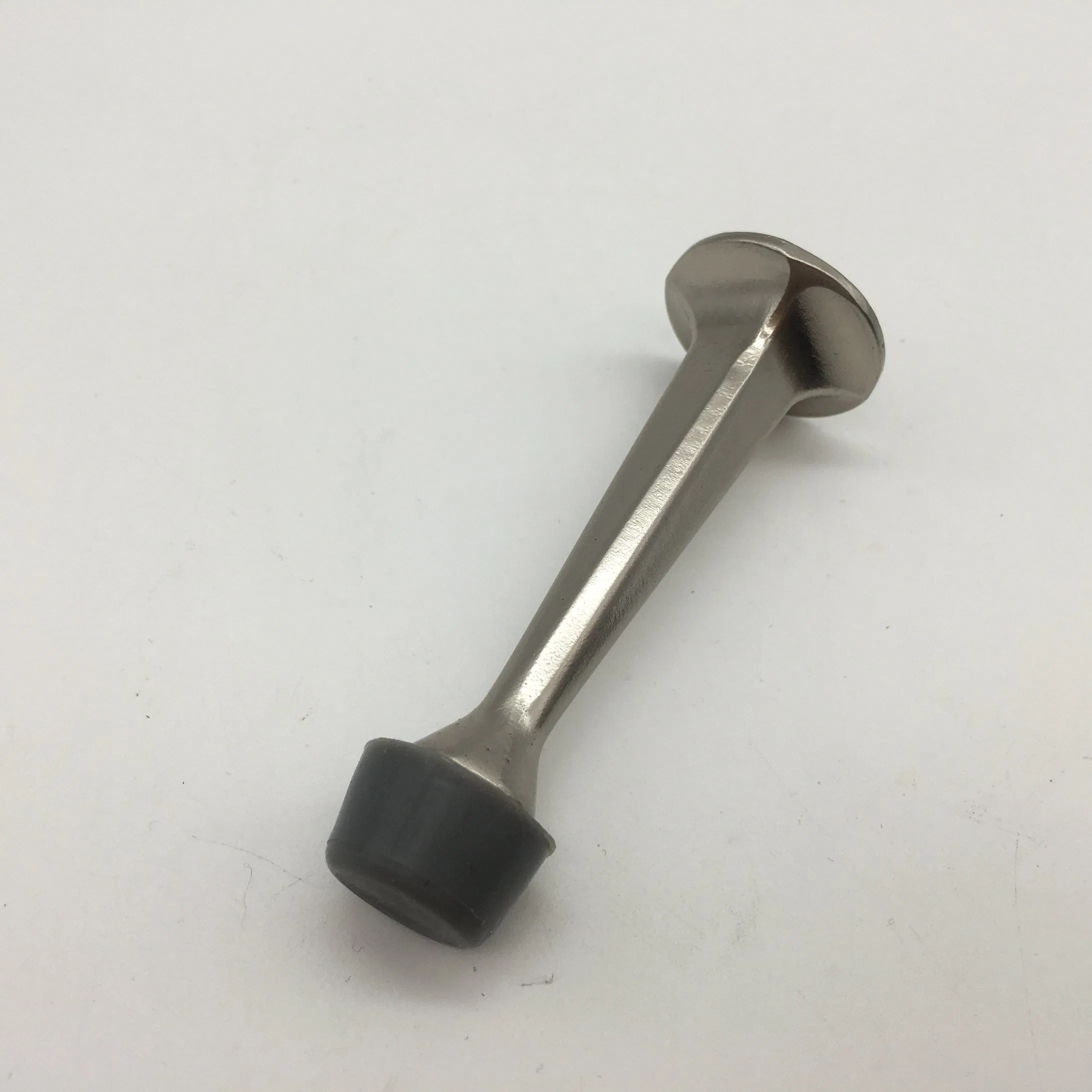 Zinc Alloy Door Top Rubber Door Stop Bumper Wall Mounted Protector Anti-Collision Soundproof Door Blocker for Bathroom