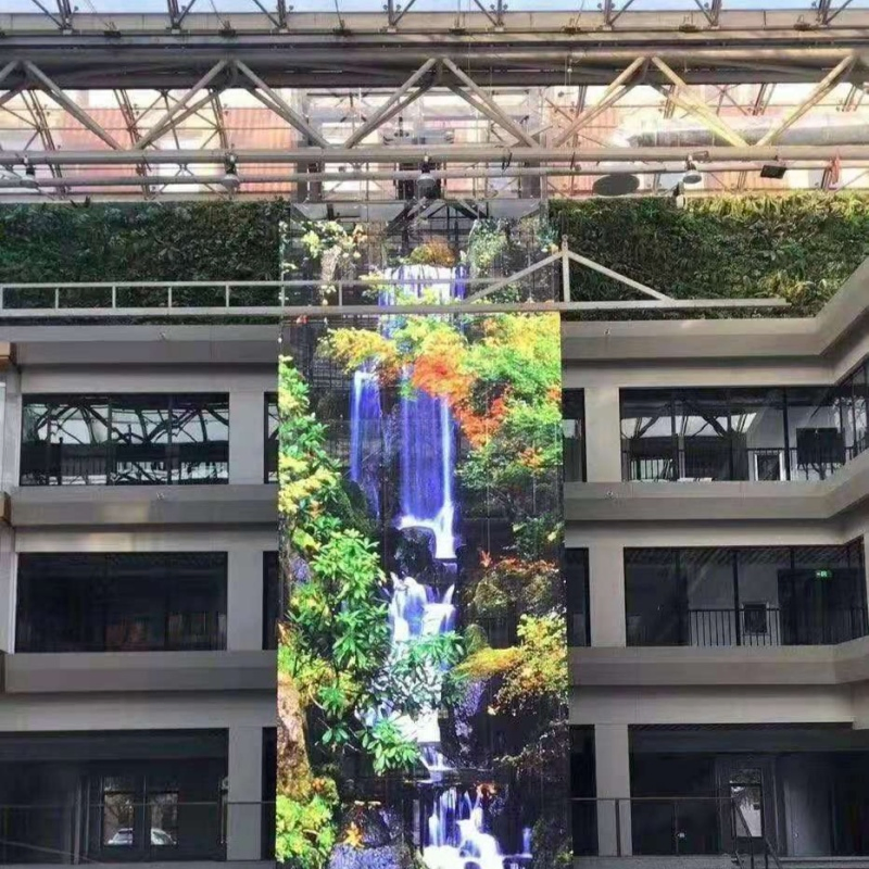 High Refresh Rate 3840Hz P2.6 Seamless Video Performance Transparent LED Display