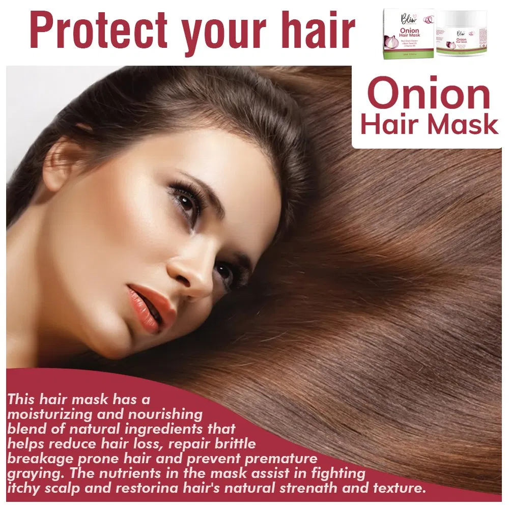 Beauty Cosmetics Skin Care Strengthen Protect Brittle Breakage Prone Onion Hair Mask