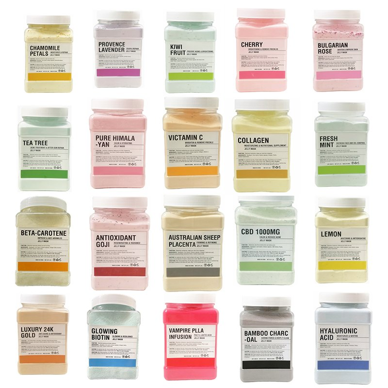 OEM Face Whitening Skin Care Clean Peel off Jelly Customize Logo Anti-Aging Anti Acne Repair Hydrates Skin Natural Powder Jelly Mask