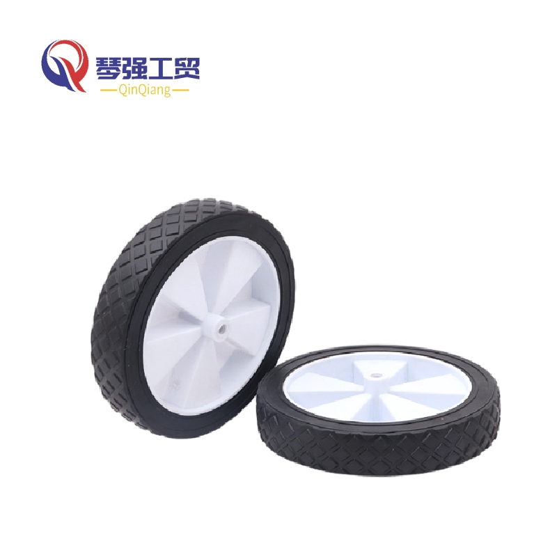 PVC 8 Inch PVC Plastic Solid Wheel, 8"X1.75" Lawn Mower Folding Garden Utility Tool Wagon Cart Wheel