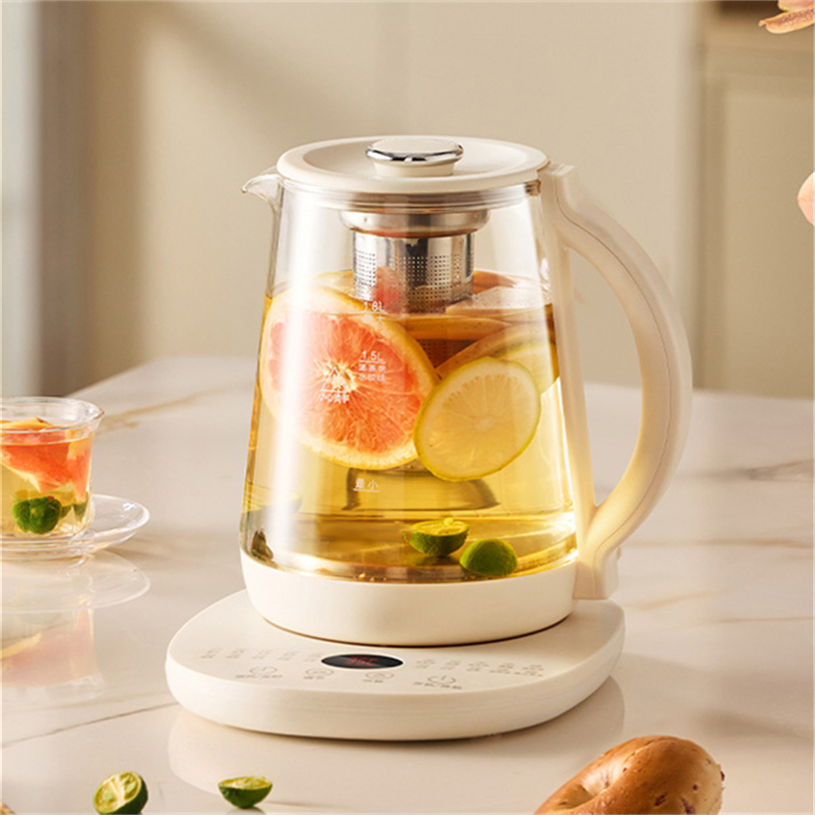 1.8L Multi-Functional Health Kettle Home Use Automatic Thickened Glass Constant Temperature and Boiling Functions Electric Tea Maker Teapot