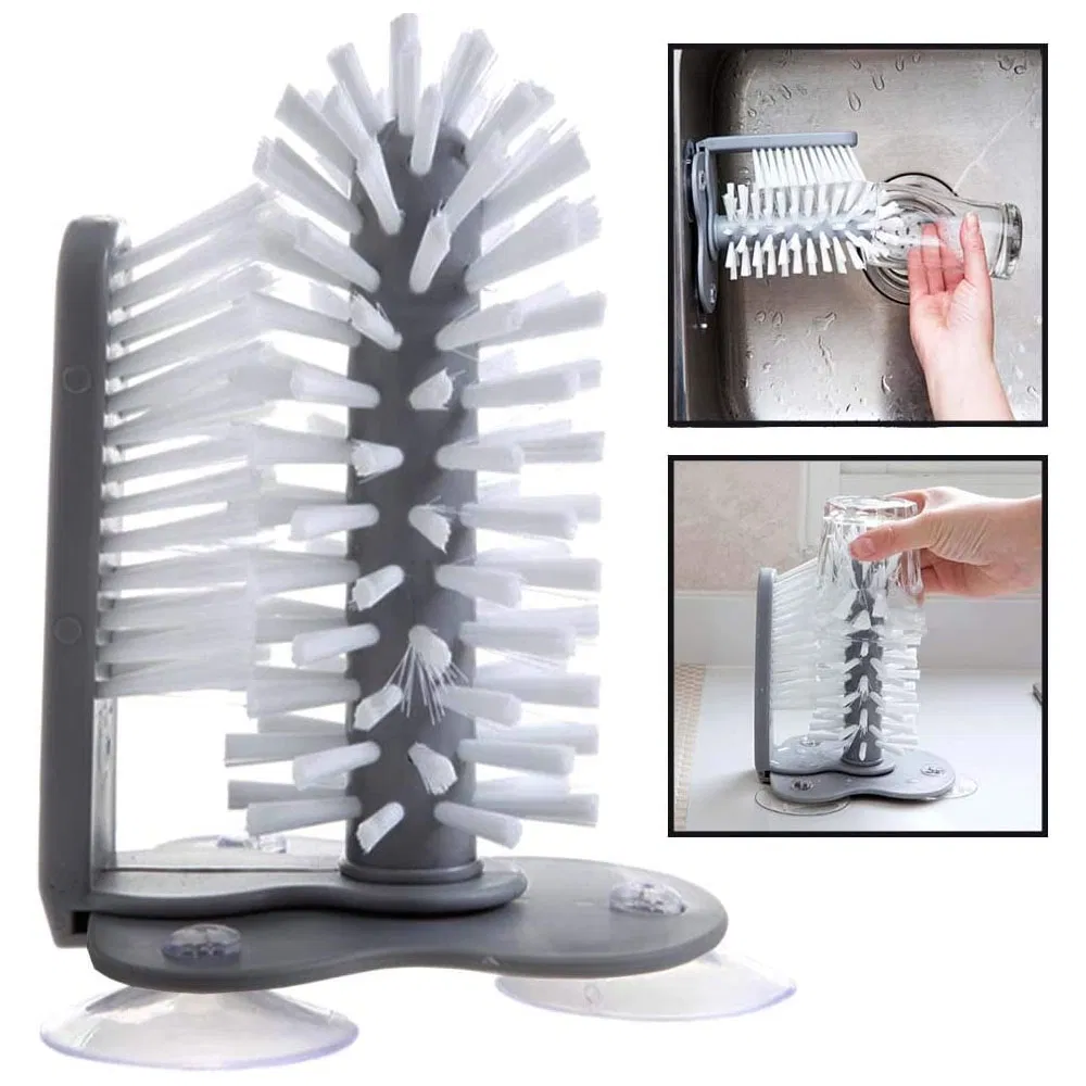 2 in 1 Bottle Brush with Suction Base