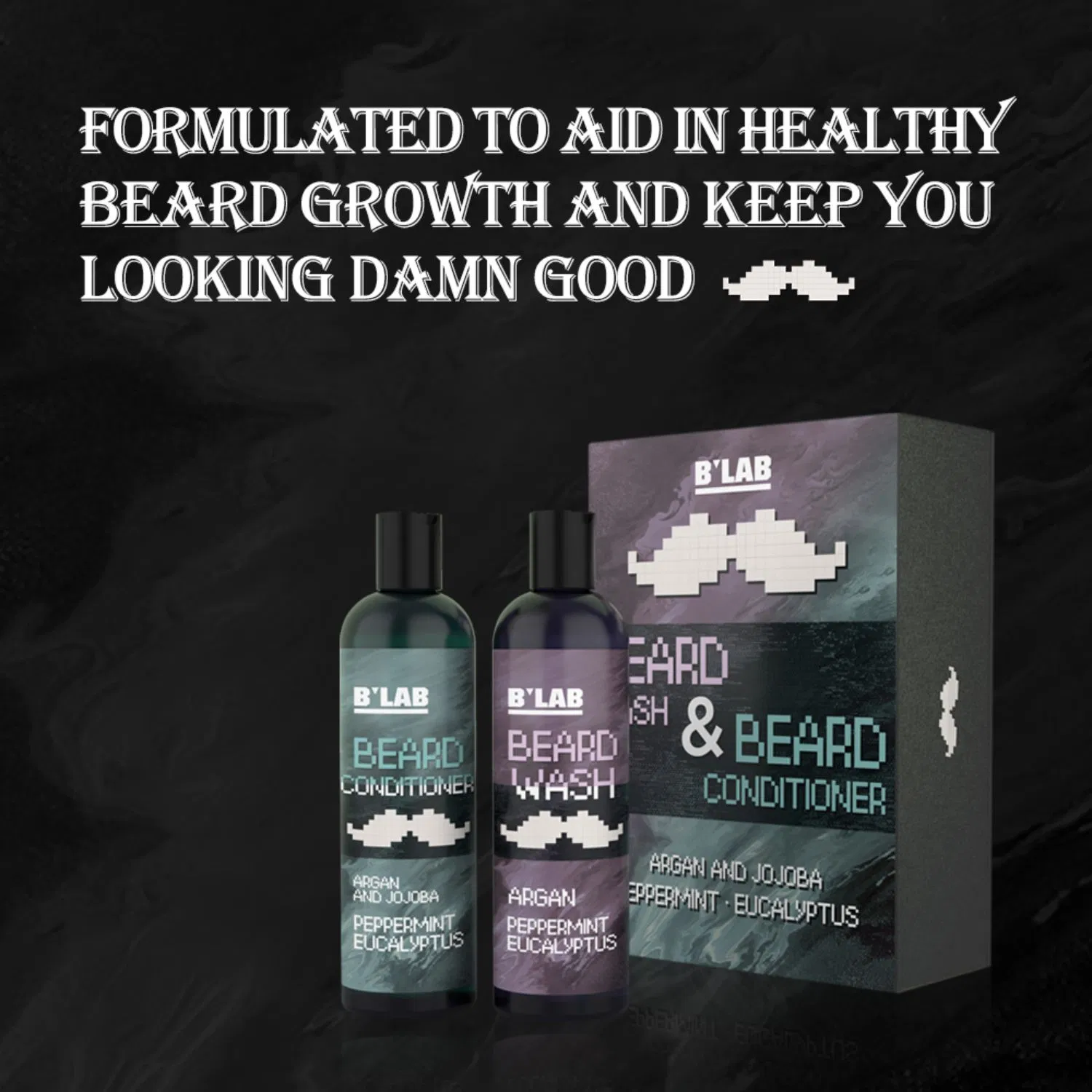 Wholesale OEM High Quality Beard Wash and Conditioner Men Beard Care