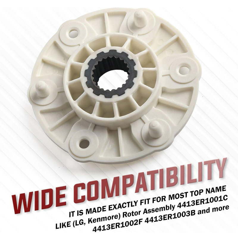 Washing Machine Parts Mbf618448 PBT-GF30 Washer Rotor Hub Compatible with LG Kenmore