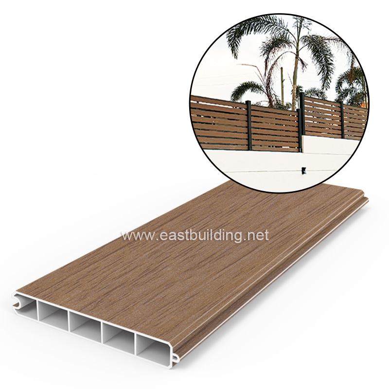 30-Year Lifespan and Weatherboard House Decorative Teak Wood Partition PVC Fencing
