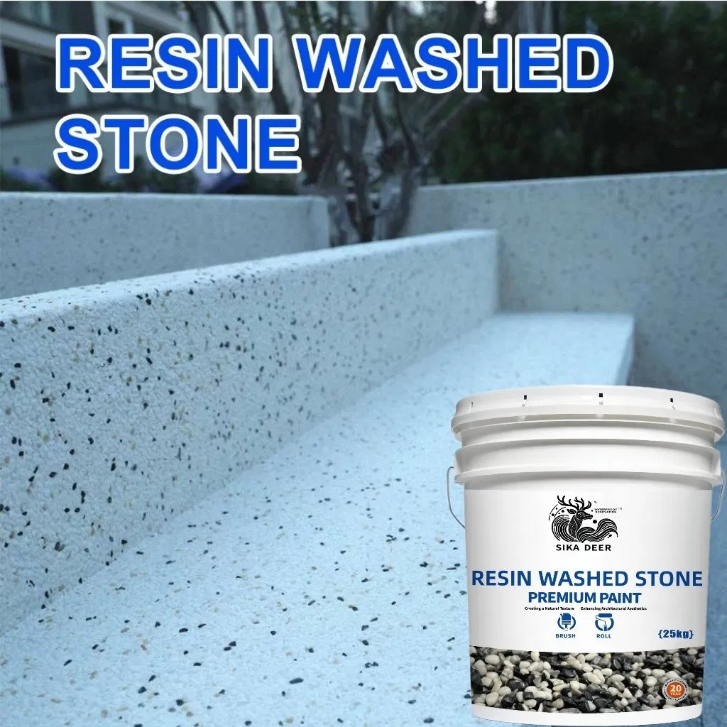 Waterproof Resin-Washed Stone Coating for Indoor Outdoor