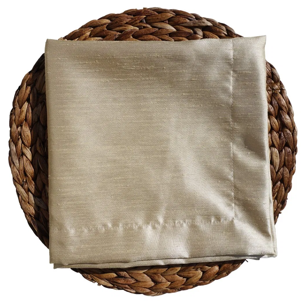 Glow Luxurious Slub Satin Fabric Collection for Table Lined Napkins