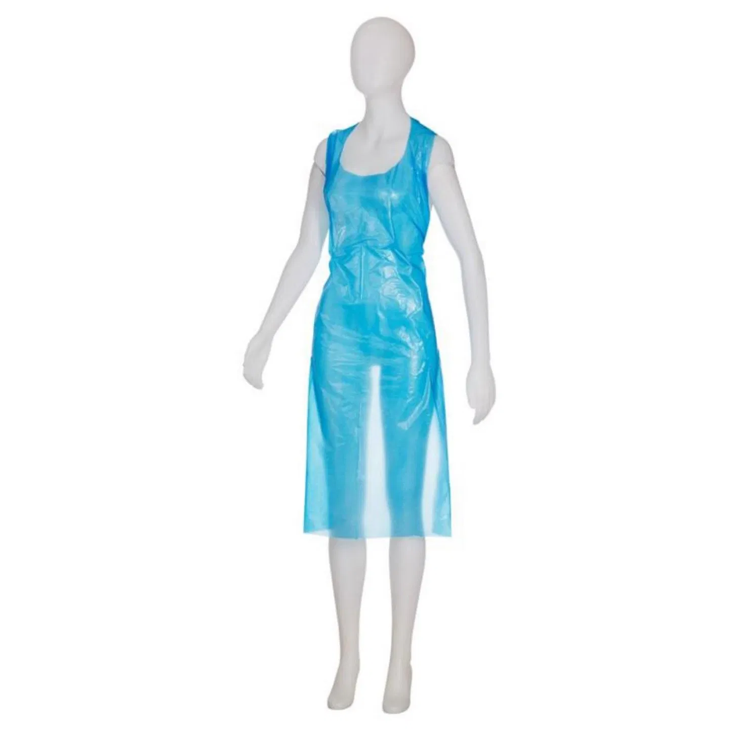 Medmount Disposable Medical Household Food Use Protective Smooth/Embossed Surface White Blue Green PE Apron