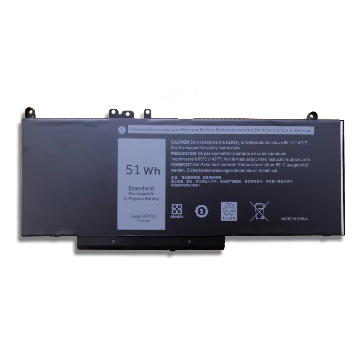 G5m10 Laptop Battery for DELL Latitude E5250 E5450 E5550 51wh 7.4V Computer Li-Polymer Notebook Battery