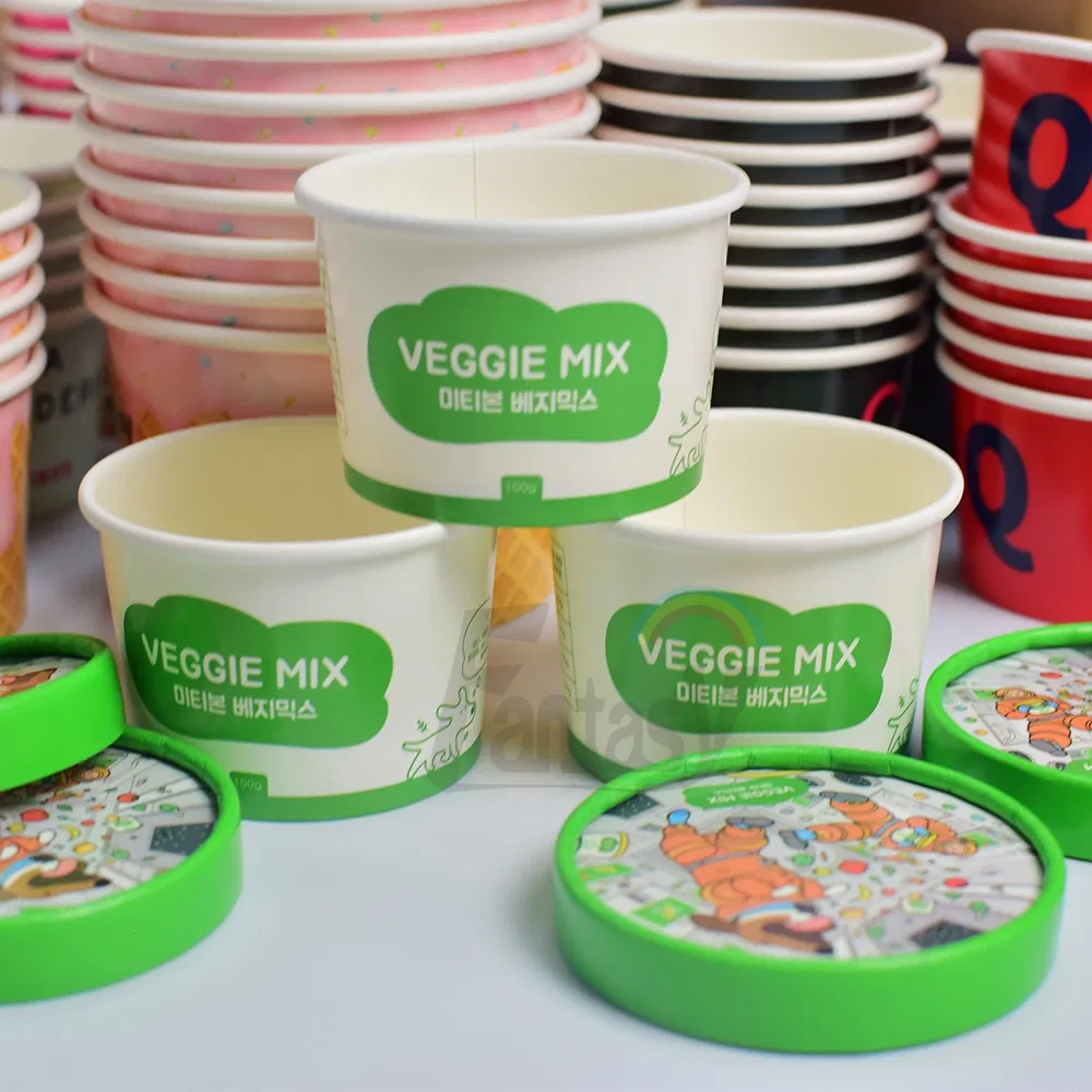 4oz 5oz Cheap Beverage Soup Mug Disposable Ice Cream Paper Cups