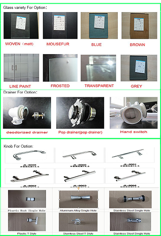 Low ABS Tray Sector Pear Simple Glass Shower Room From Hangzhou (TL-8839)