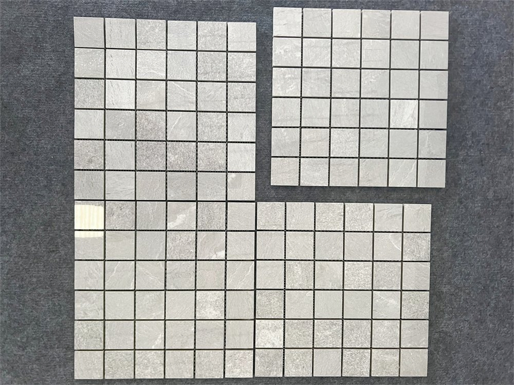 Плитка мозаика 300x300 мм бежевая глянцевая