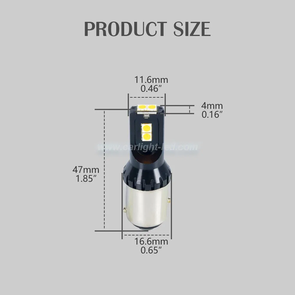 Светодиодная лампа P21/5W 1157 Bay15D для авто