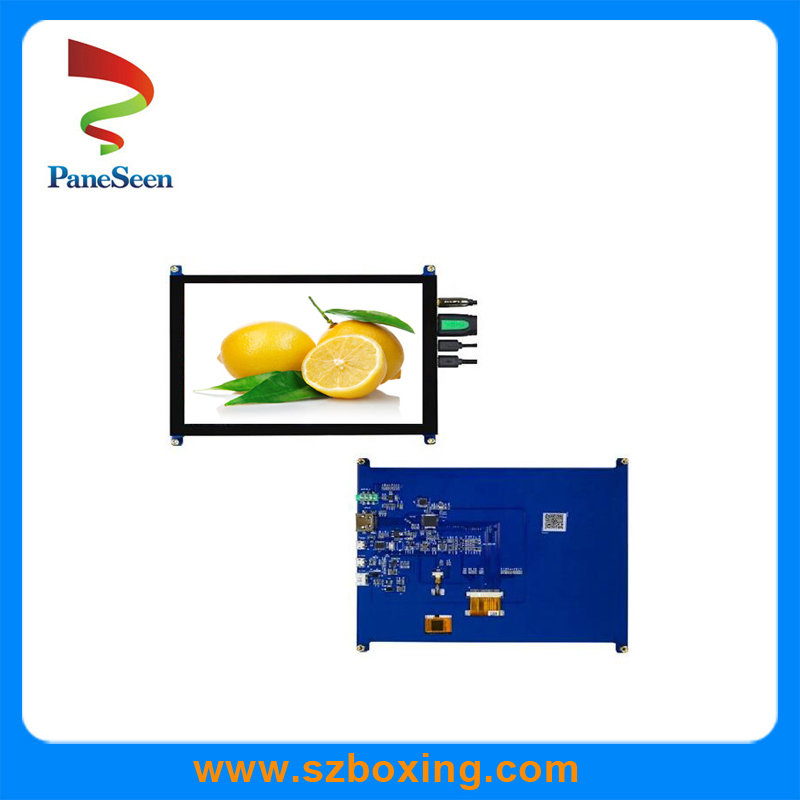 7 Inch HDMI Interface Resolution From 800*480 to 1920*1080 I2c Digital Audio Signal Input Speaker Output Touch Screen LCD Display