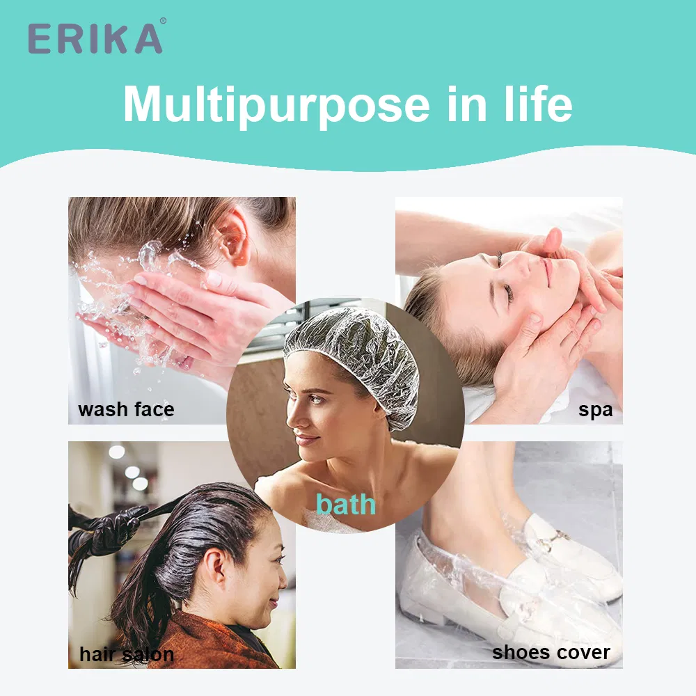 Shower Cap 46mm Transparent Hair Cover Disposable Shower Caps